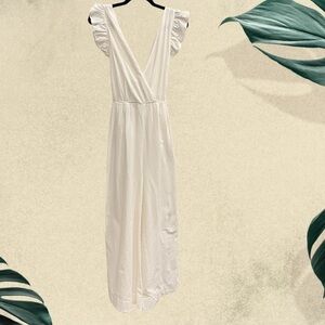 Happy x Nature Kate Hudson Ruffle Open Back Jumpsuit Size 12